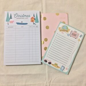 Stationery Set With Notepads and Notebook